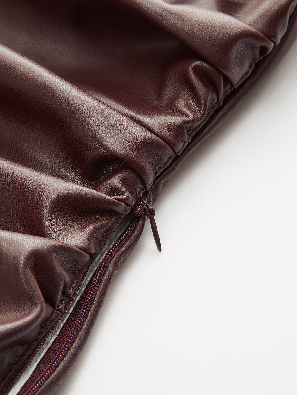 One-Shoulder PU Leather Tank Top