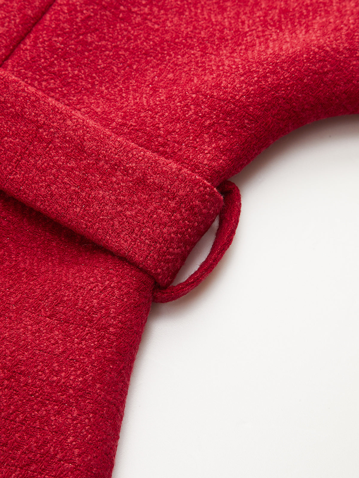 Tweedweste mit Gürtel und kurzen Ärmeln