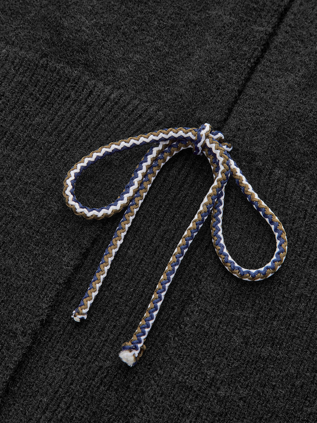 Bow Tie Balloon Sleeve Cardigan