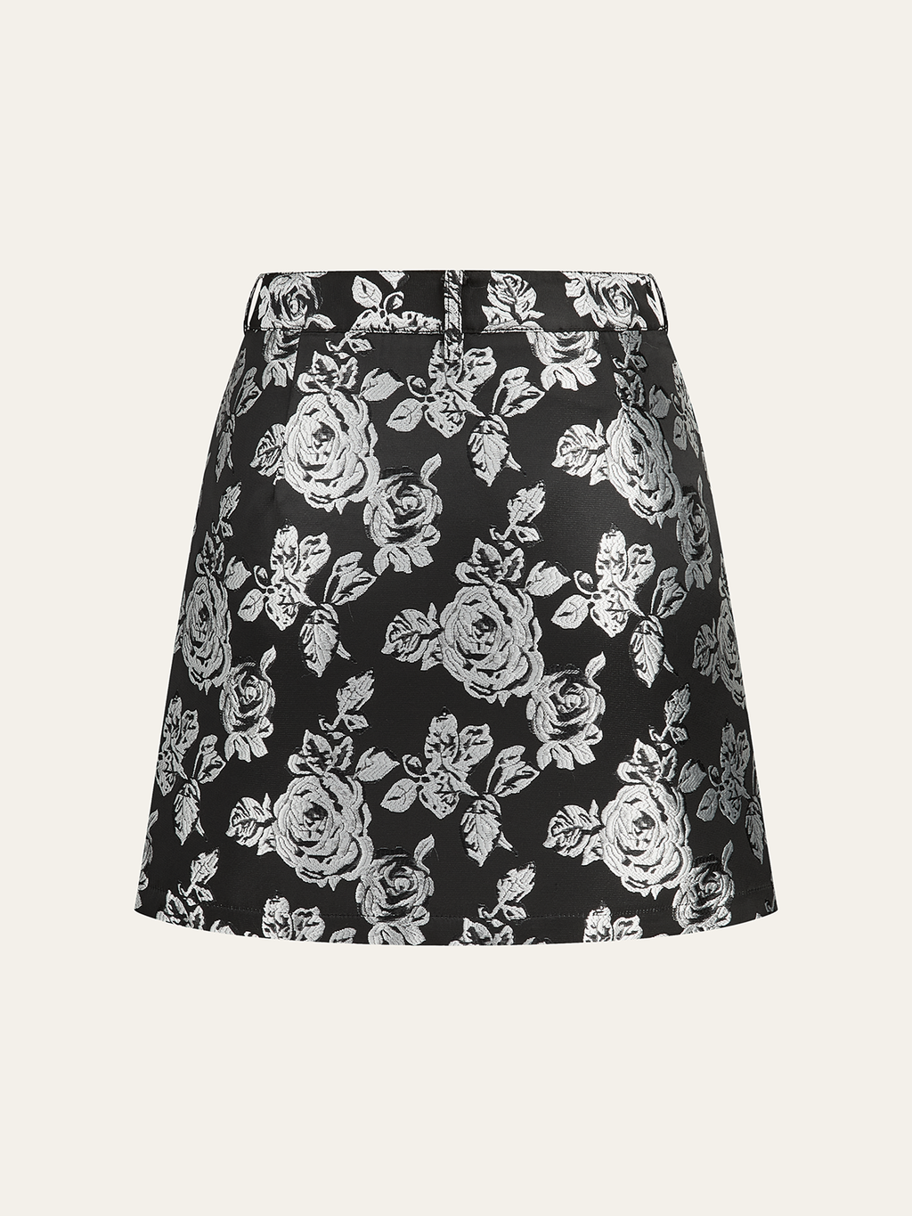Mini-jupe en jacquard rose