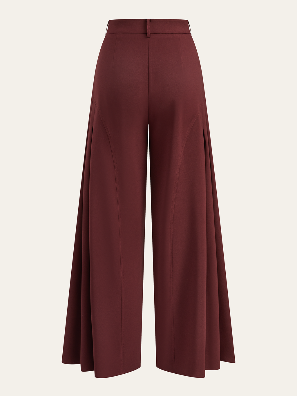 Plissierte Hose mit weitem Bein