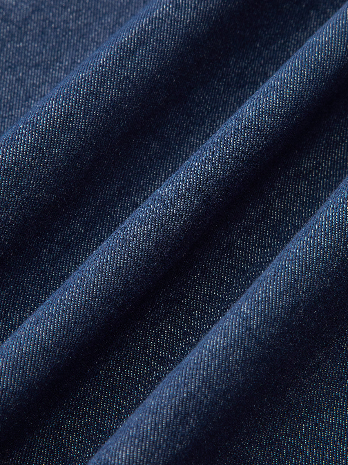 Maxikleid aus Jeansstoff mit Spitzenbesatz 