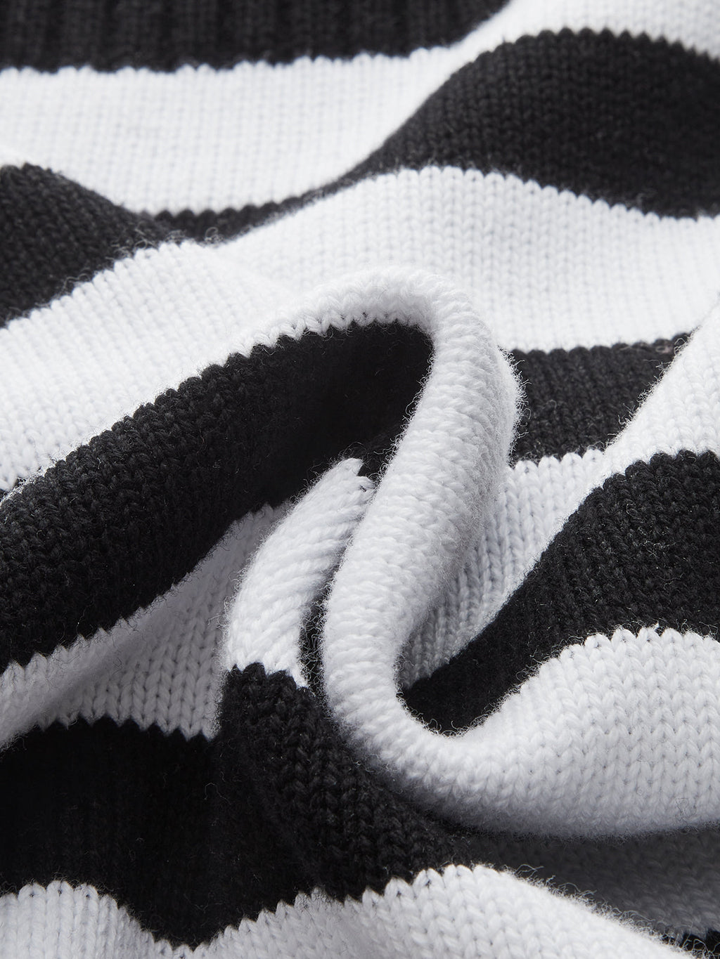 Striped Asymmetric Mock Neck Sweater Vest