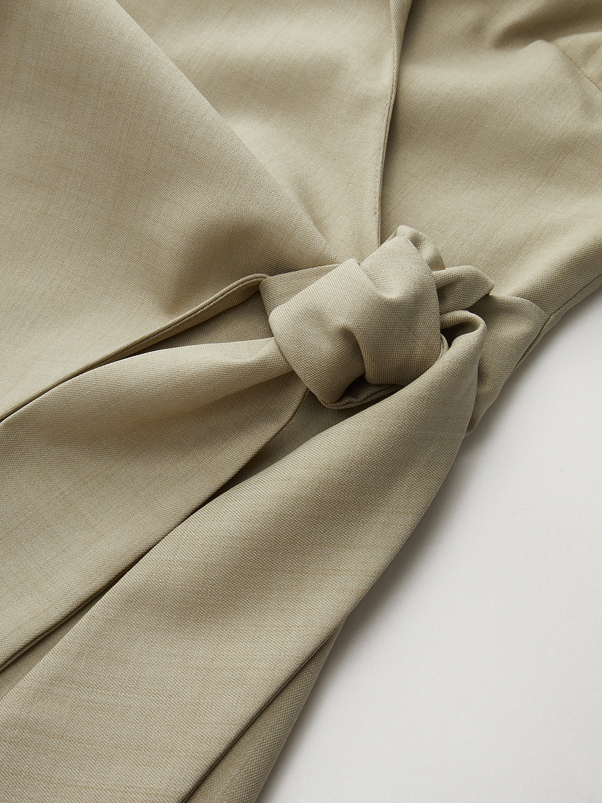 Sleeveless Lapel Tie-Waist Vest