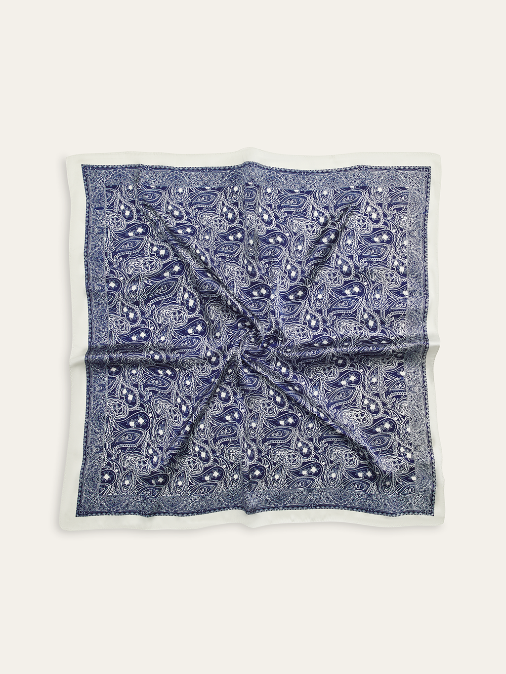 Paisley Print Square Scarf