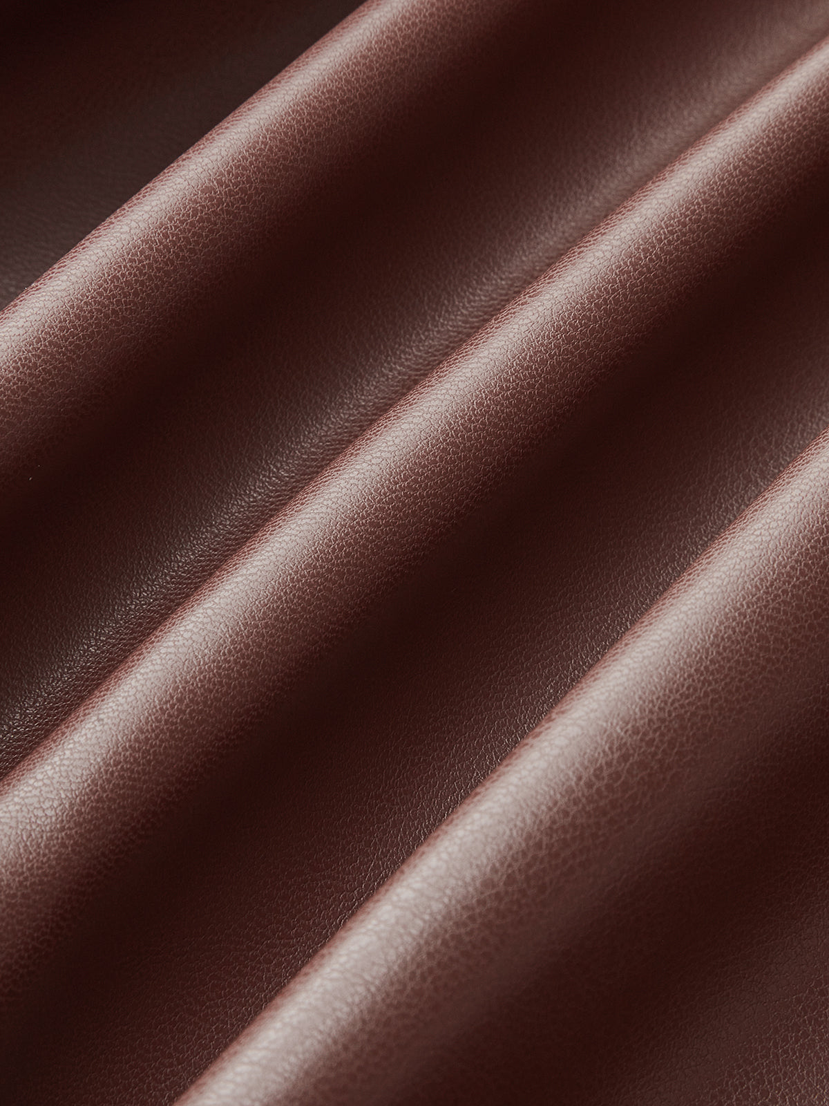 PU Leather Ruched Asymmetric Tank Top