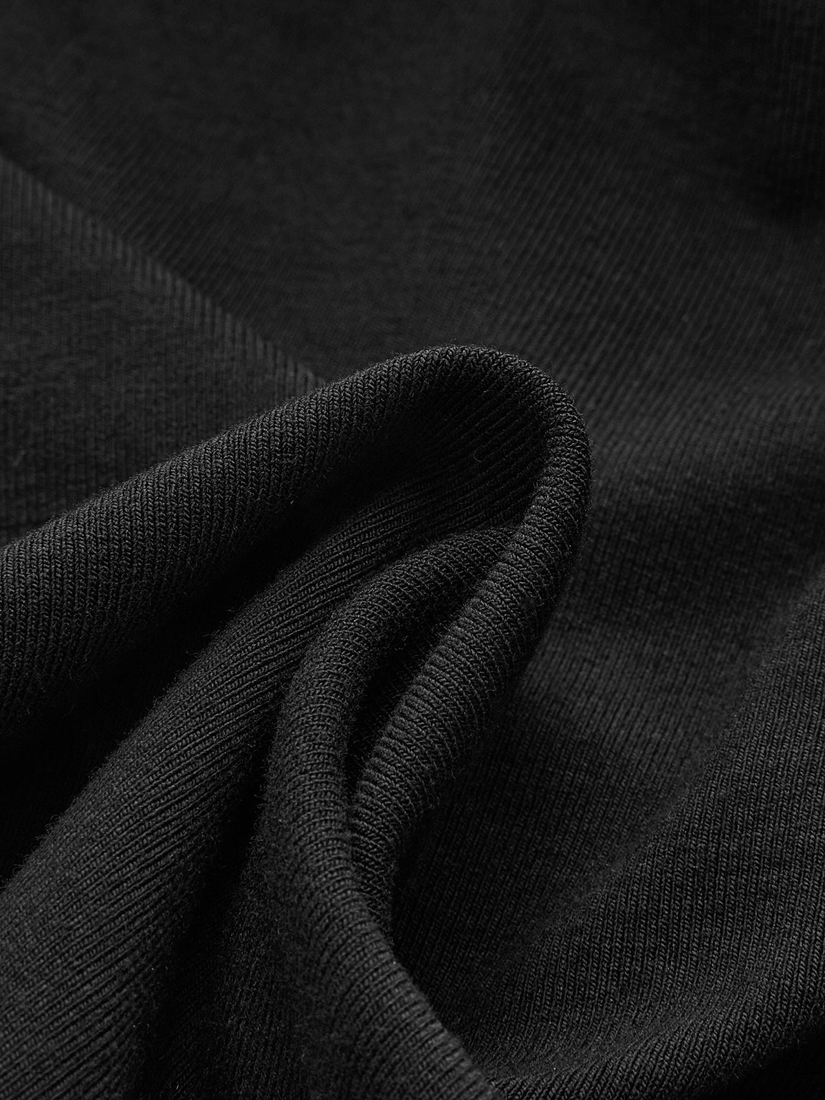 T-shirt à manches longues col montant et détails métalliques