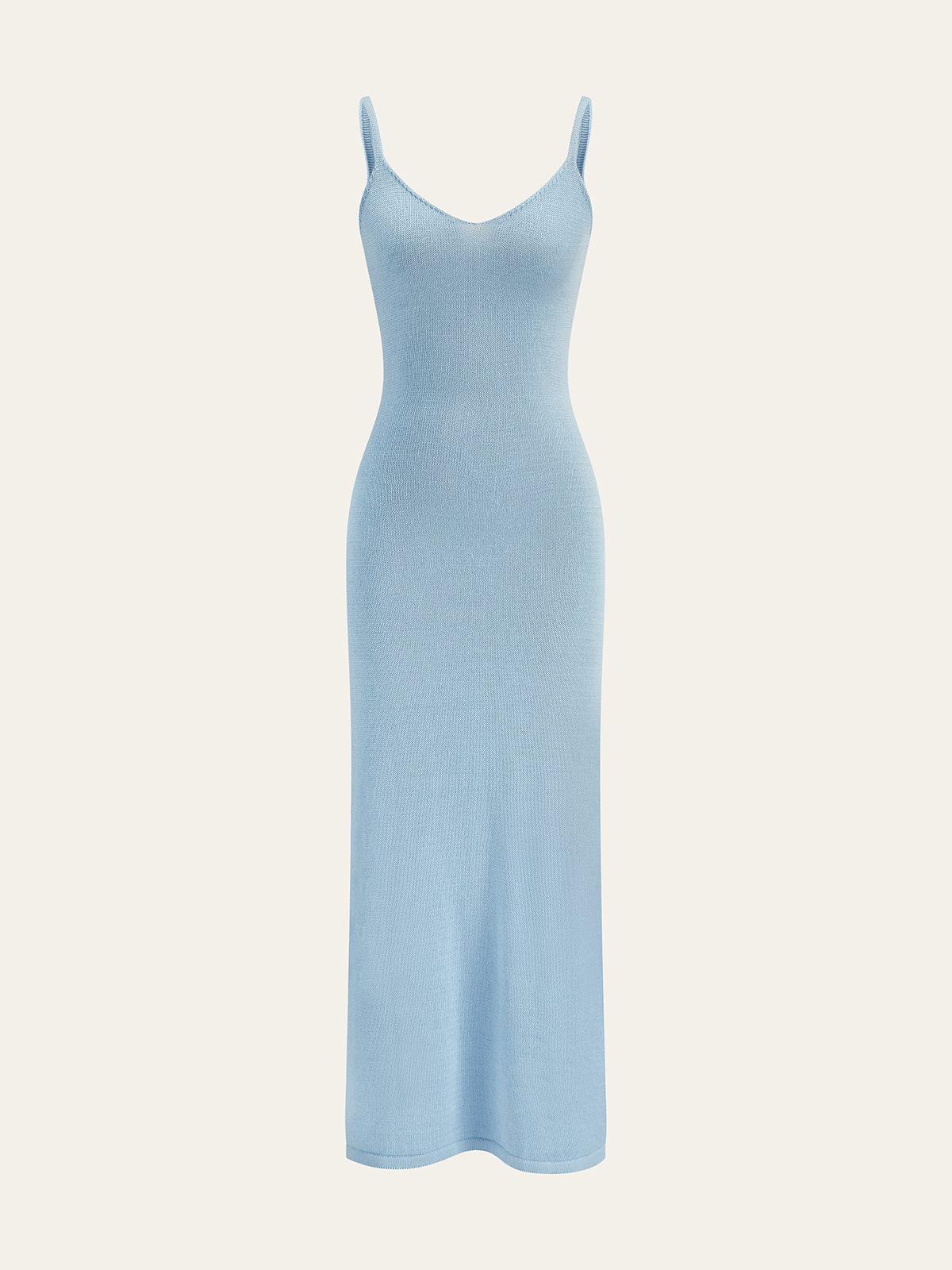 Zweiteiliges Set: Maxi-Trägerkleid & Langarm-Cardigan