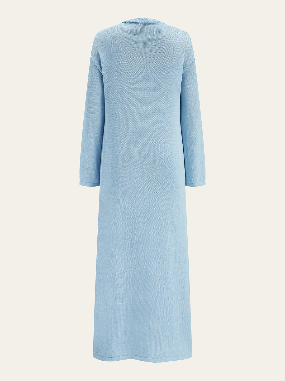 Ensemble deux pièces robe longue à bretelles et cardigan à manches longues 