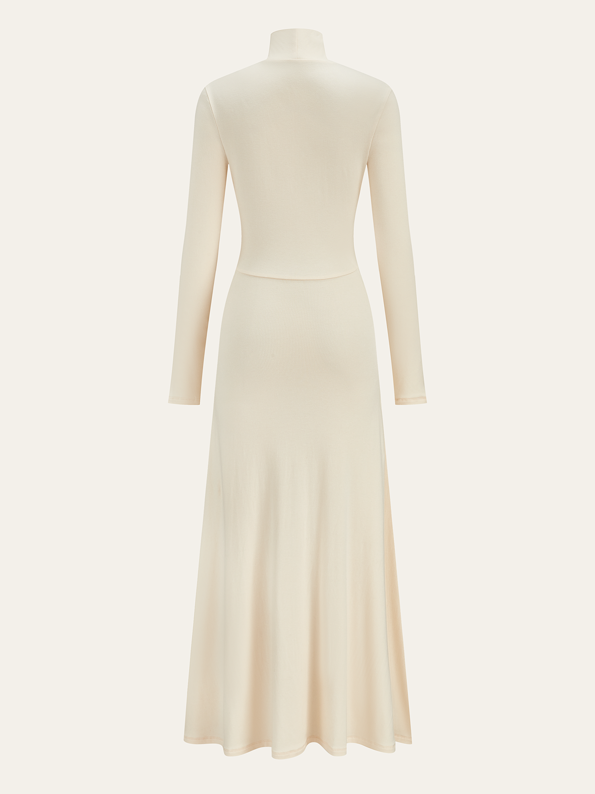 Plissiertes Fishtail-Maxikleid