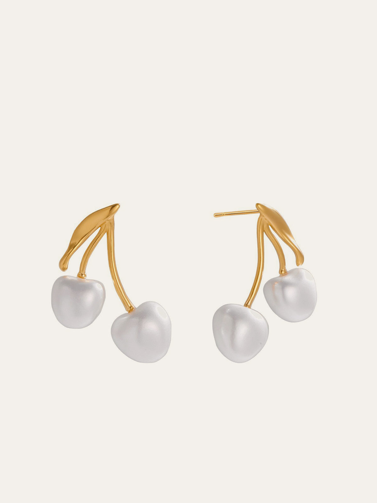 Double-Cherry Drop Earrings