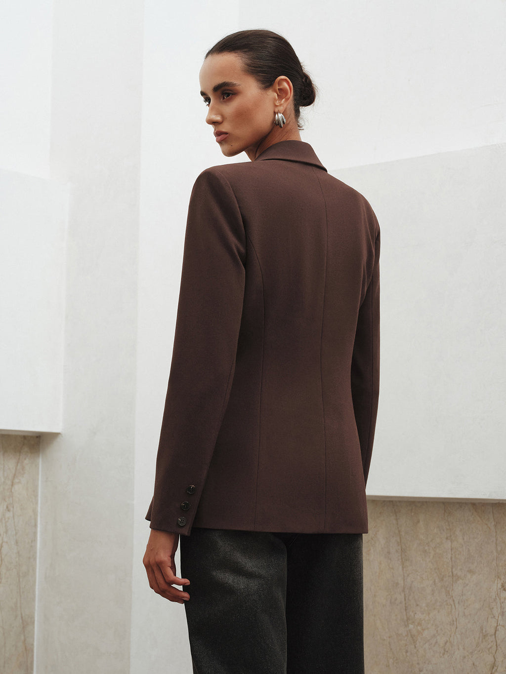 Schmal geschnittener Ein-Knopf-Blazer