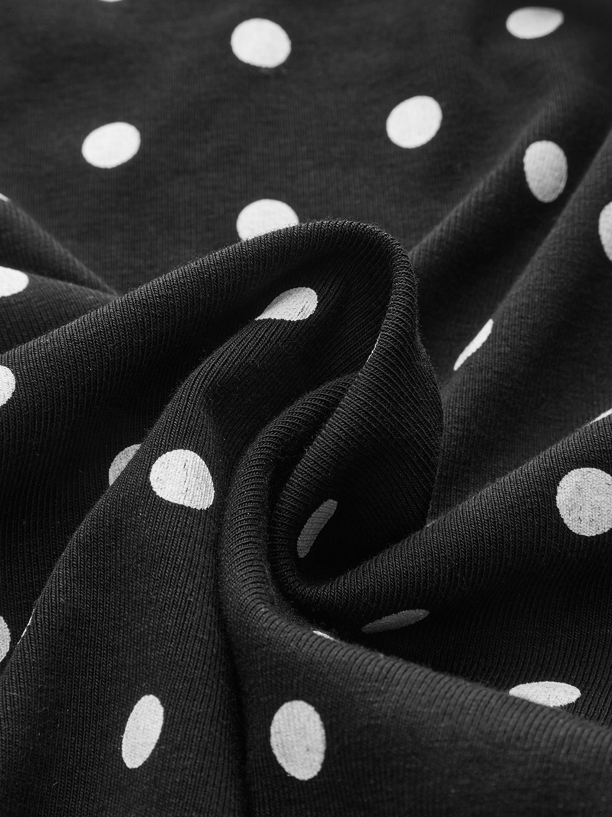 Haut sans manches en mélange de coton à pois