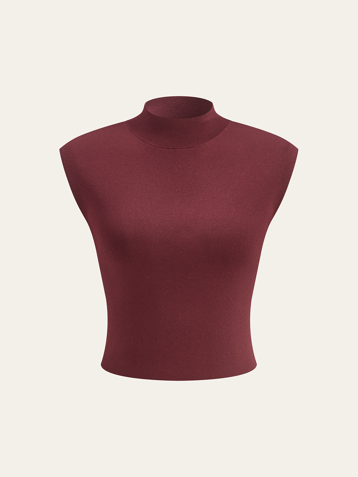 Mock Neck Sleeveless Top and Pleated Midi Skirt Set