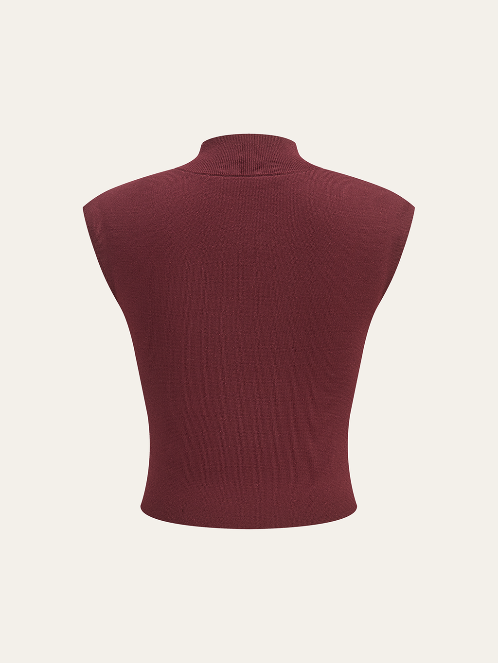 Ärmelloses Mock-Neck-Top und Plissierter Midirock