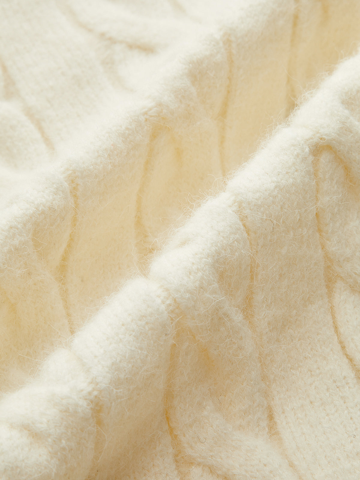 Contrast Stitched Cable Knit Polo Sweater