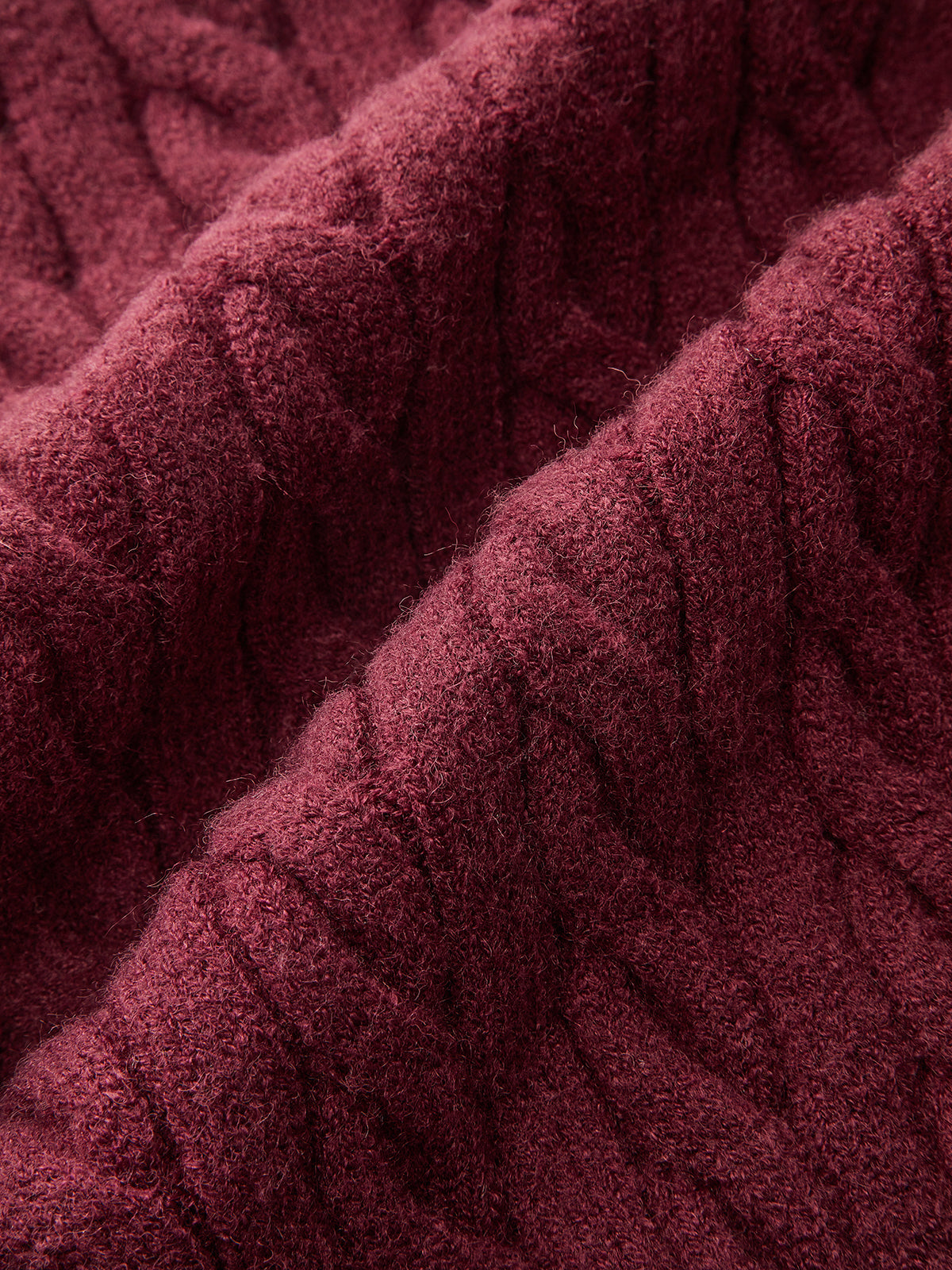 Velvet Bow Cable Knit Cardigan