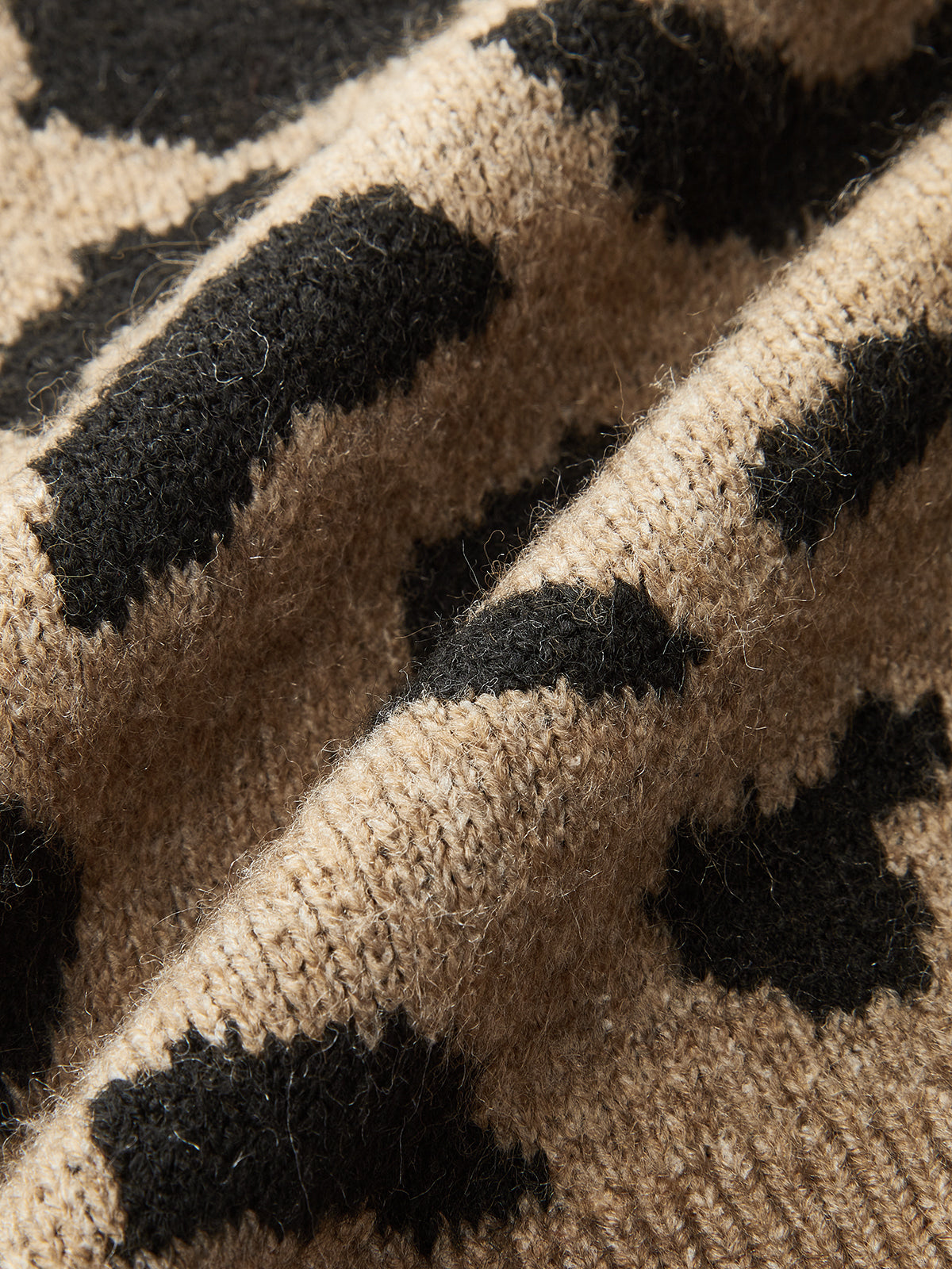 Leopard Bow Tie Knit Top