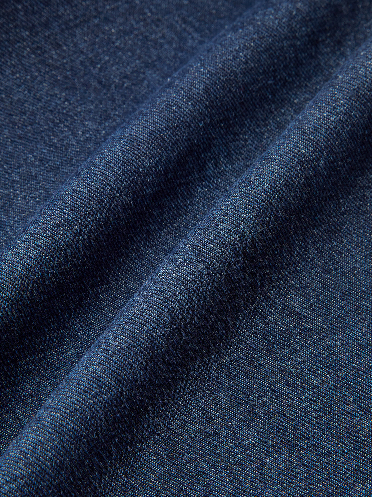 Pantalon en denim à taille mi-haute et jambes larges 