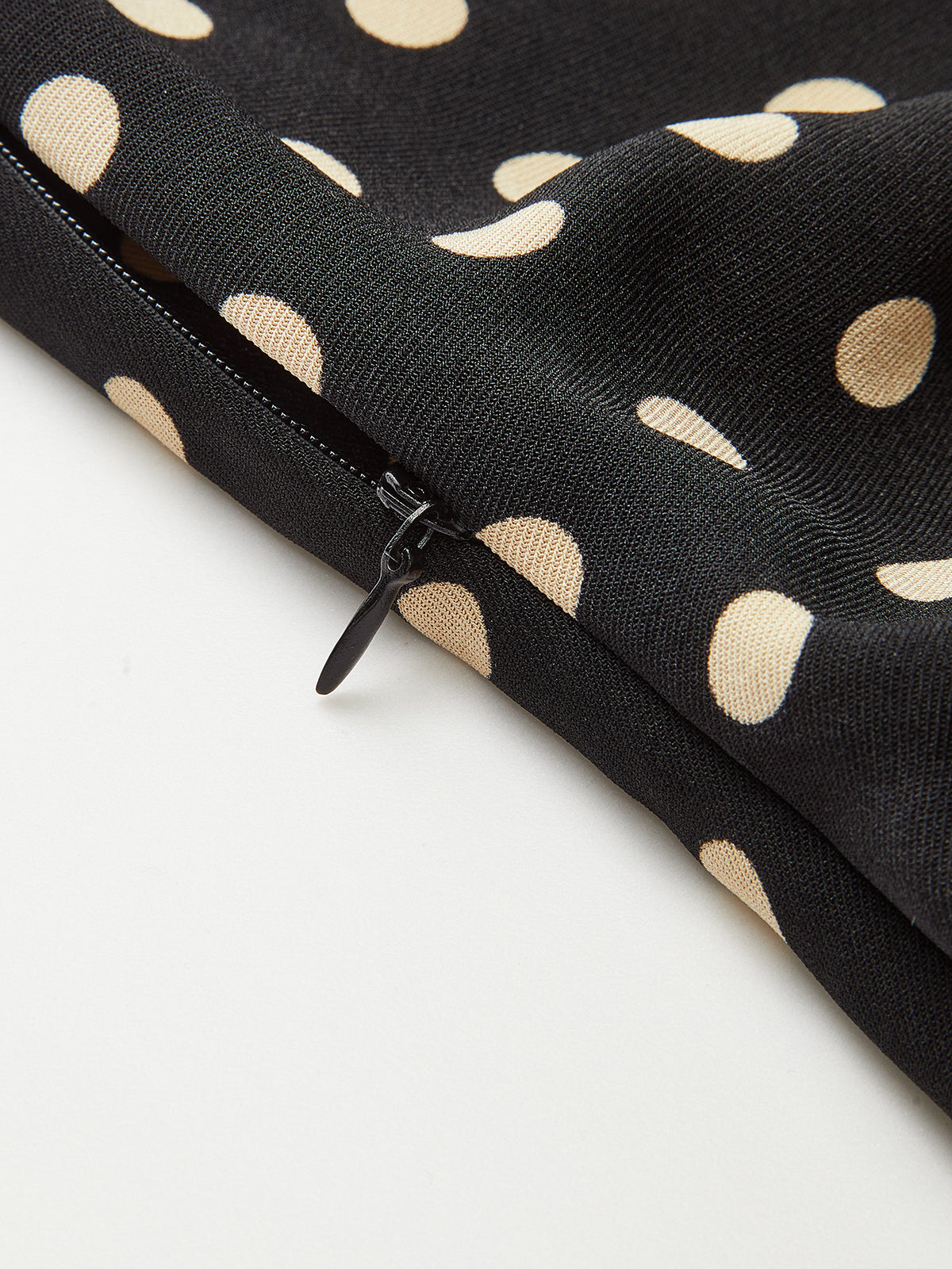 Polka Dot Shirt Collar Belted Long Sleeve Dress