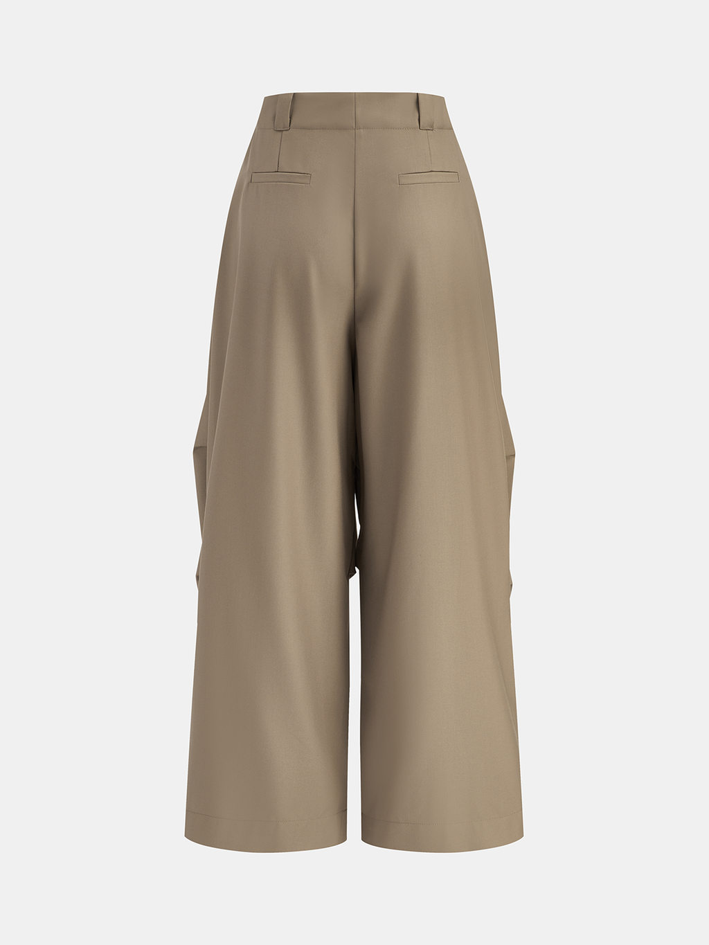 High-Waist Tunnelzug-Fallschirmhose