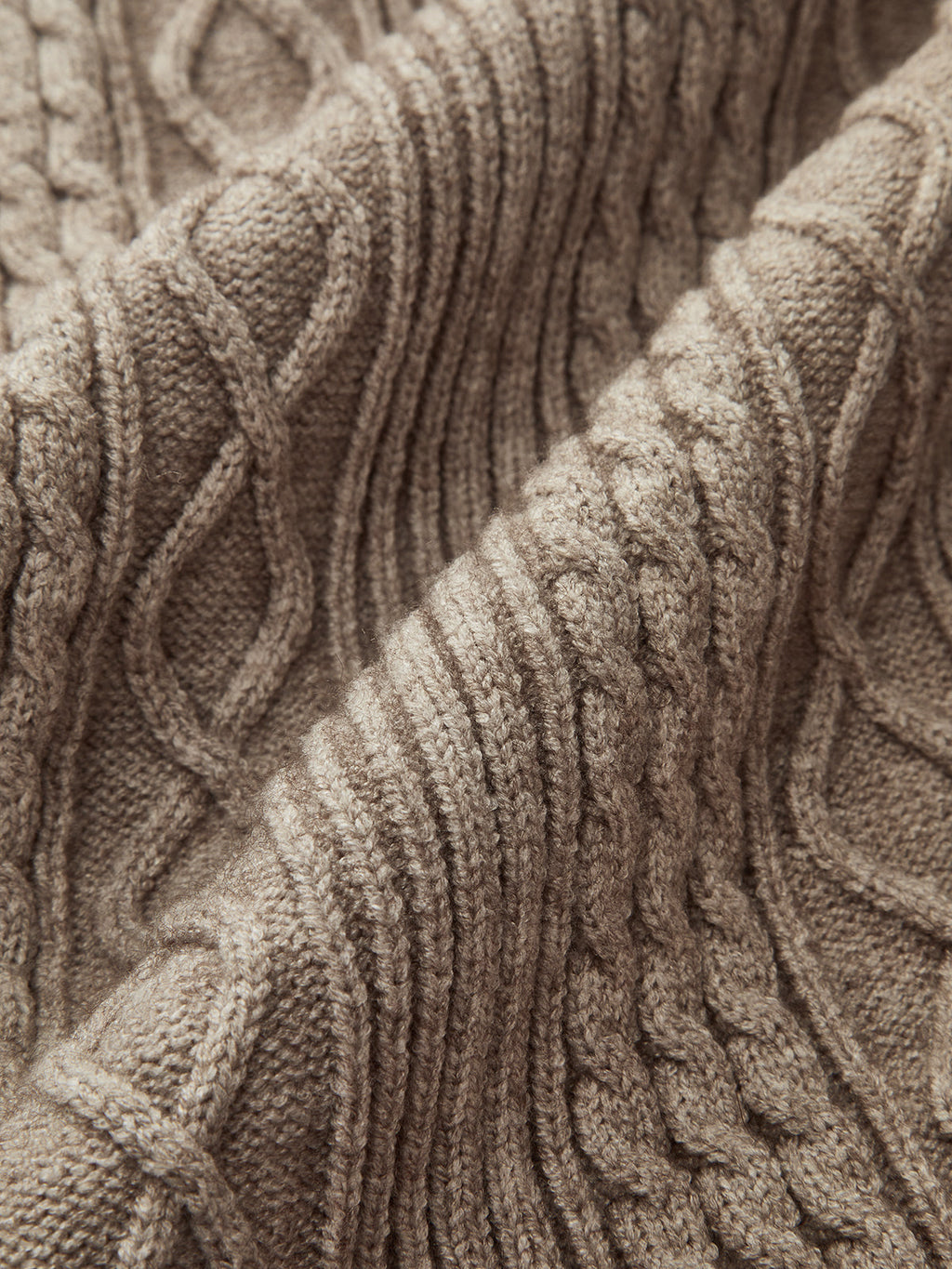 Mid-Waist-Kabelstrickhose mit Kordelzug
