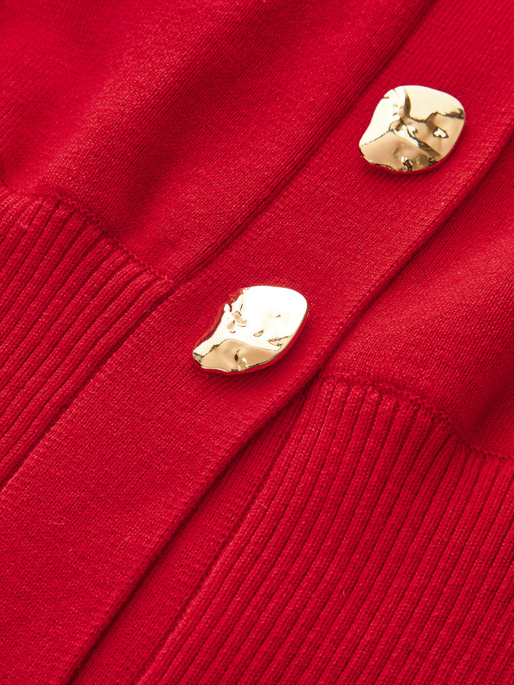 Kurze Strickjacke mit V-Ausschnitt aus Wollmischung