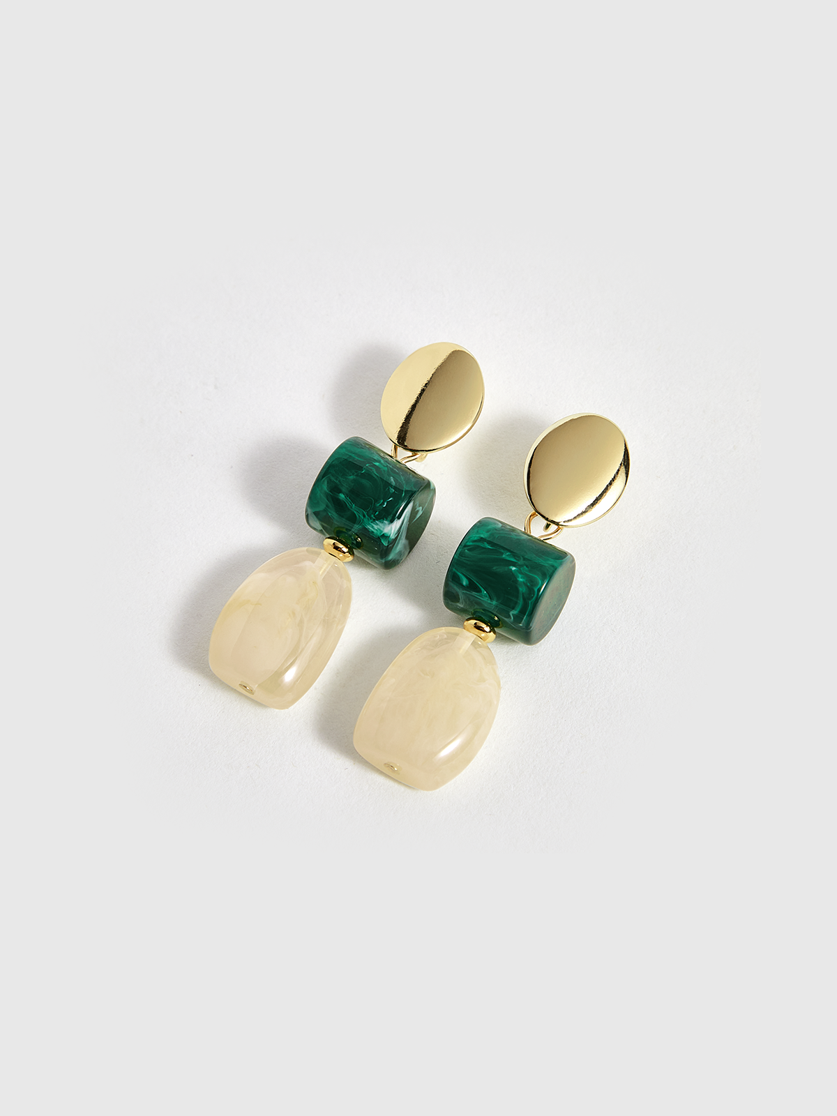 Boucles d'oreilles pendantes géométriques 