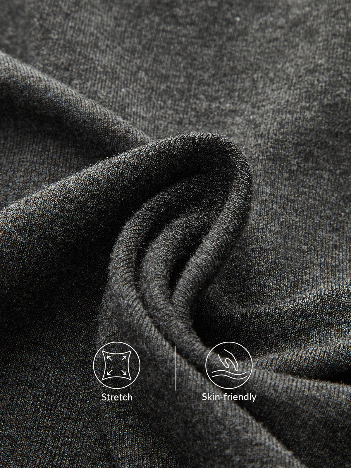 T-shirt à manches longues boutonné à col montant