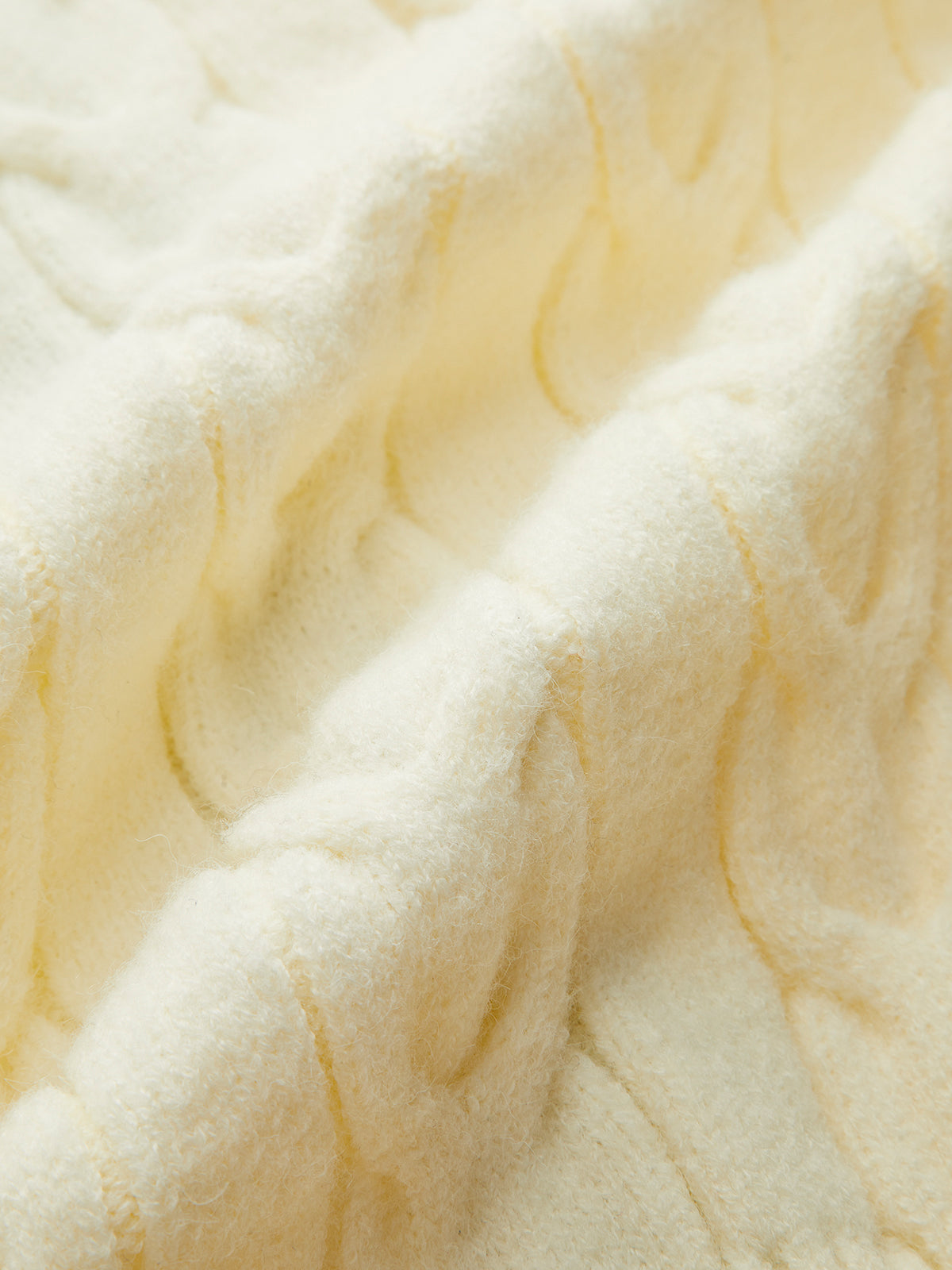 Denim Paneled Cable Knit Sleeveless Vest