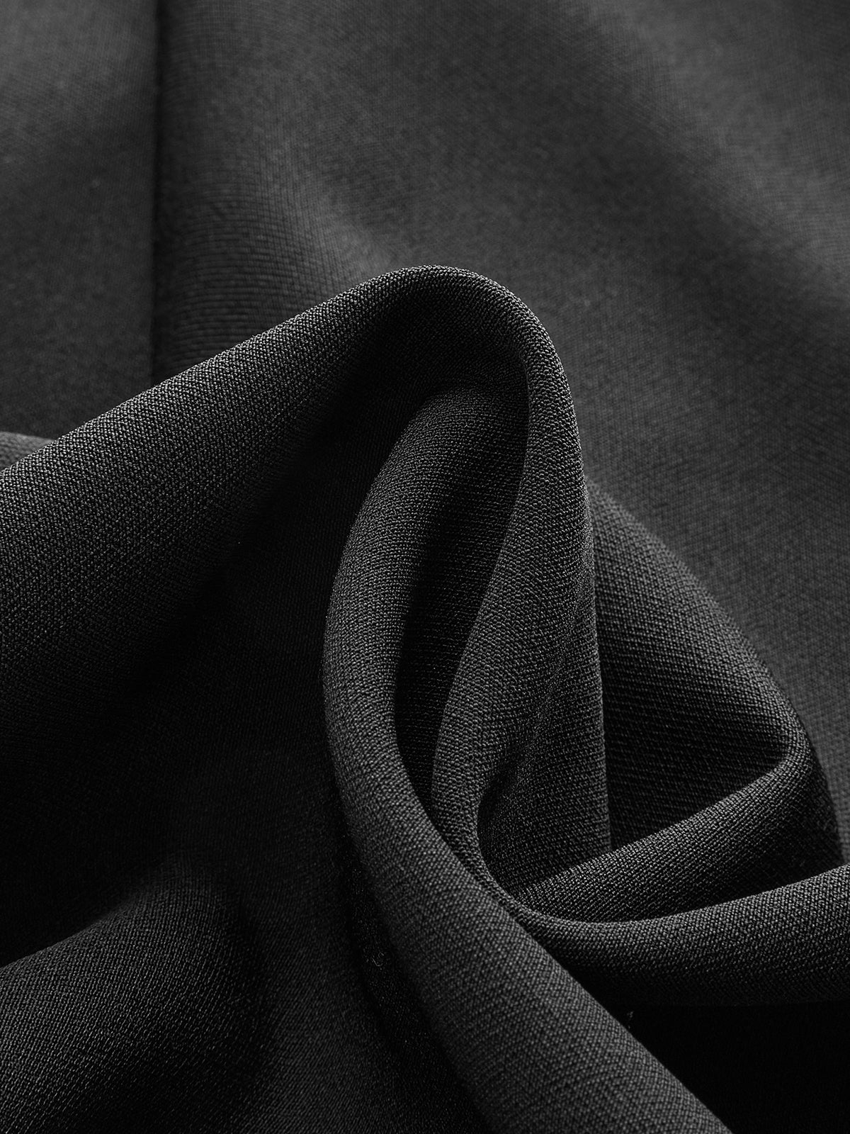 Metal Detail Cut-Out Chiffon Maxi Dress