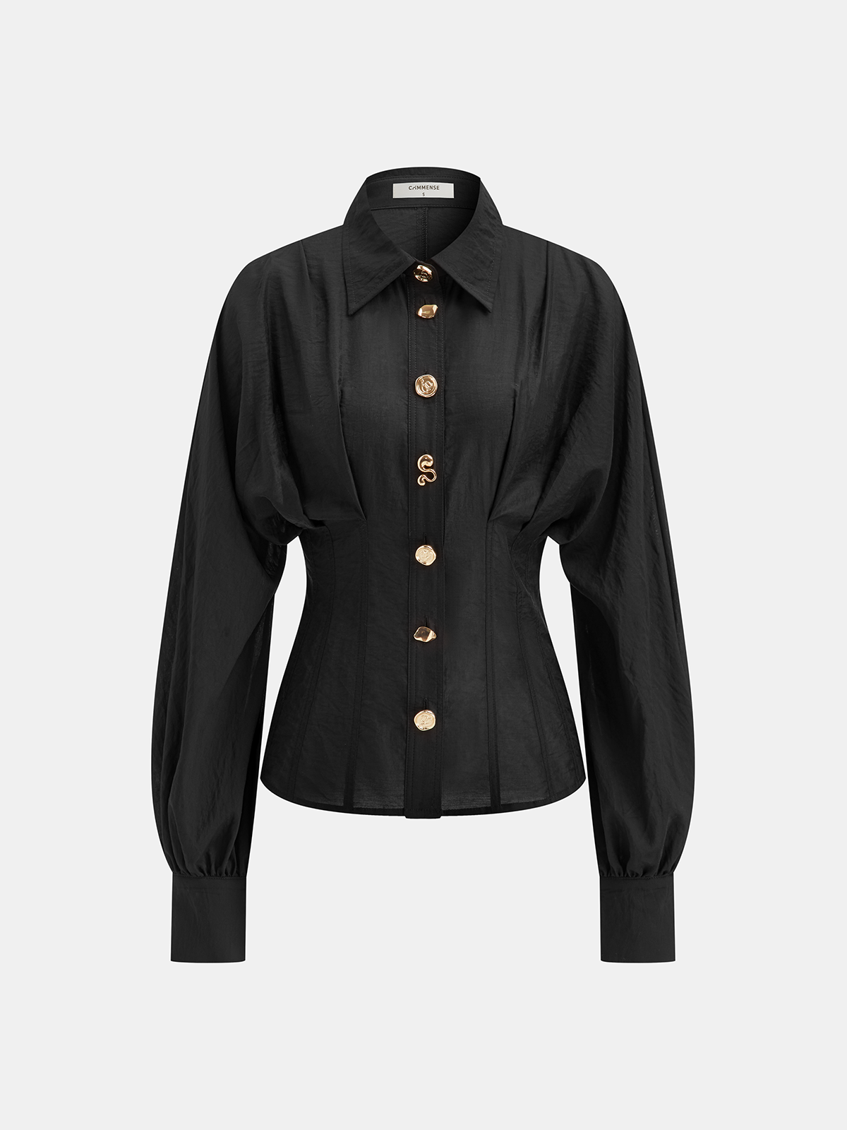Irregular Metal Button Shirt