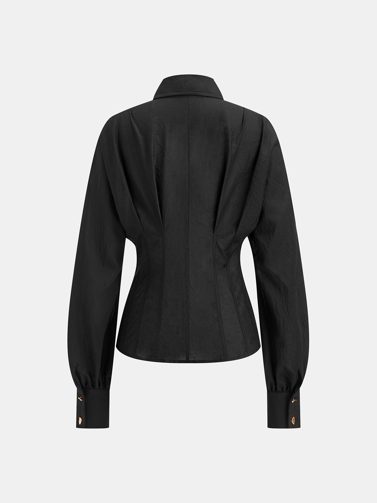 Irregular Metal Button Shirt