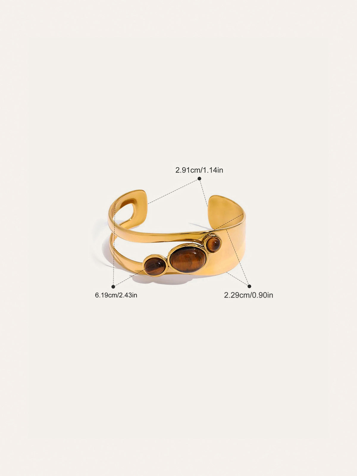 Tigerauge Manschettenarmband