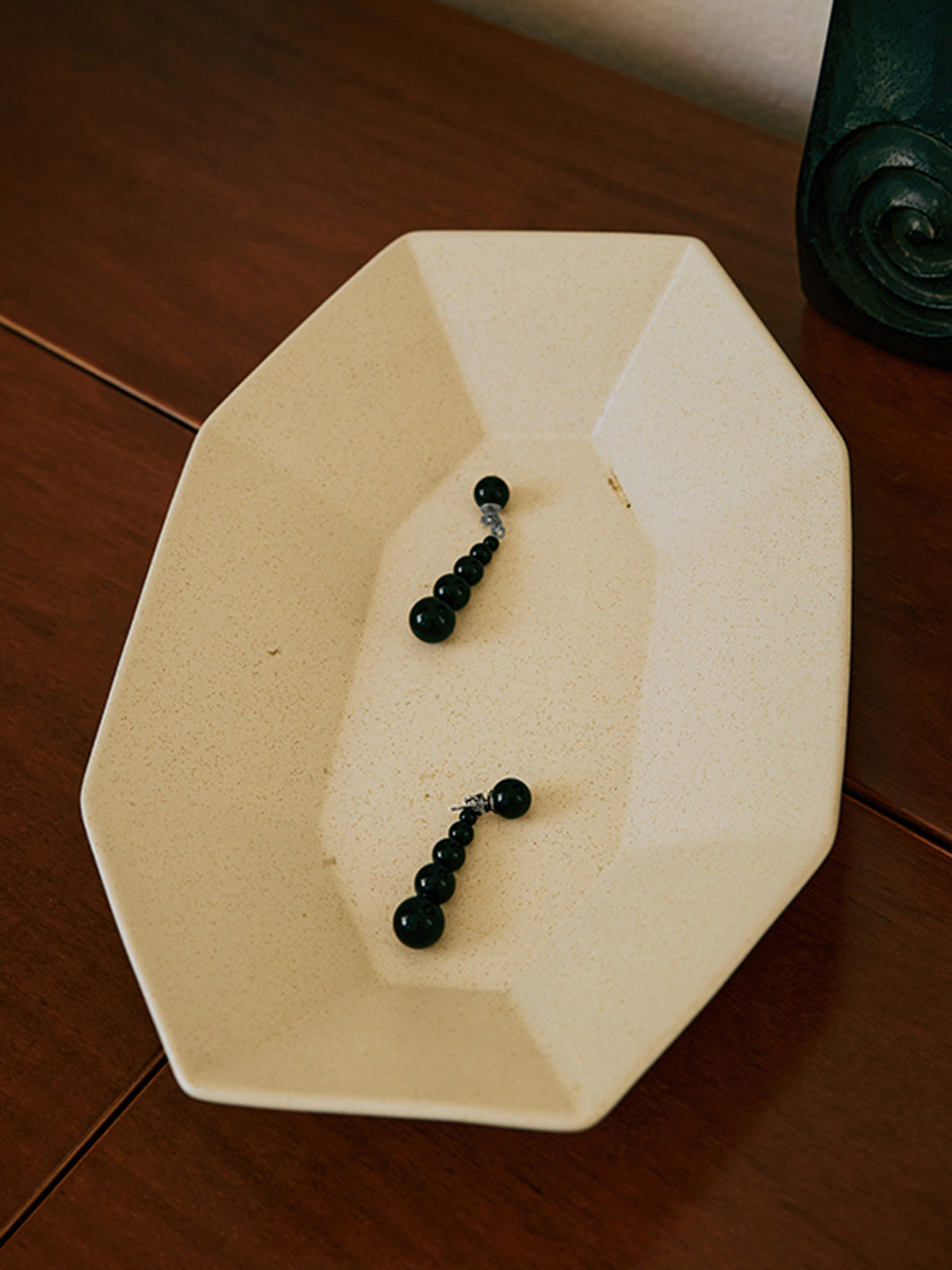 Boucles d'oreilles pendantes en perles d'agate 