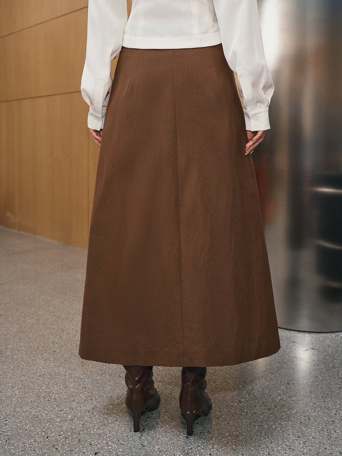 Double Breasted Maxi Skirt