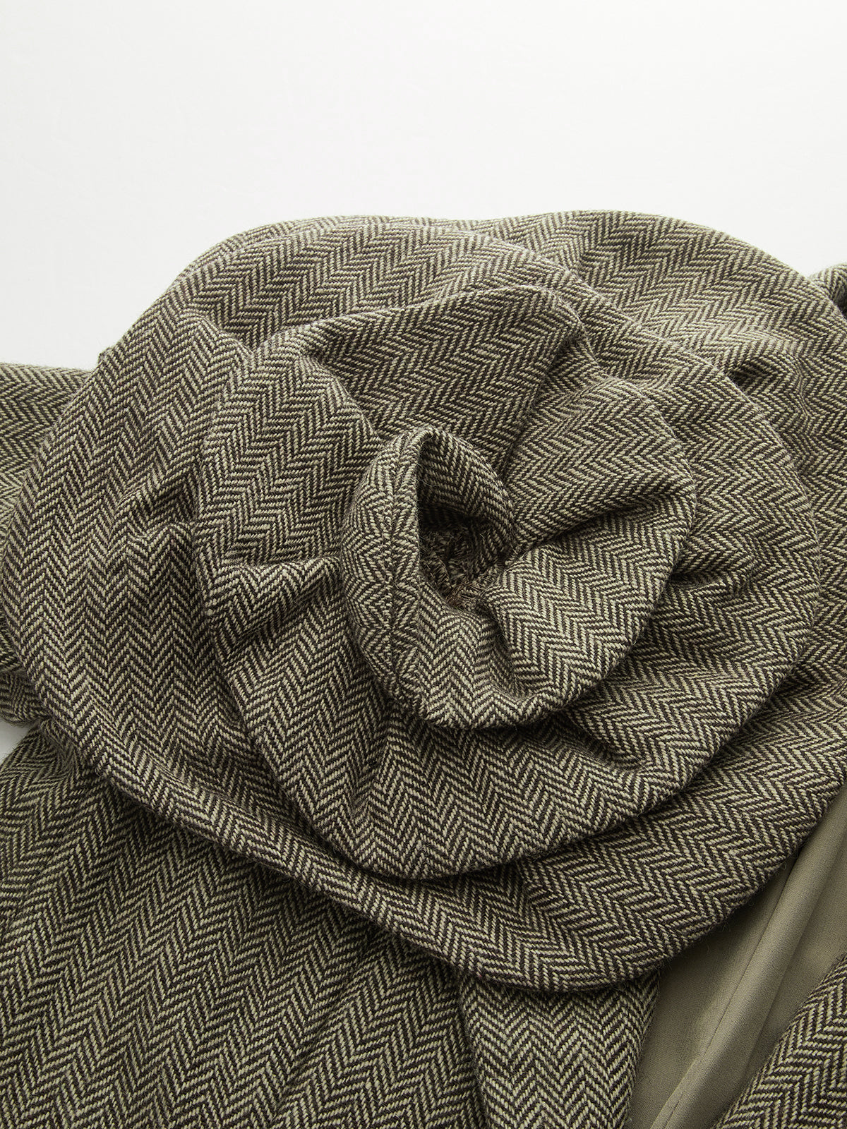 Large 3D Flower Single Button Tweed Blazer