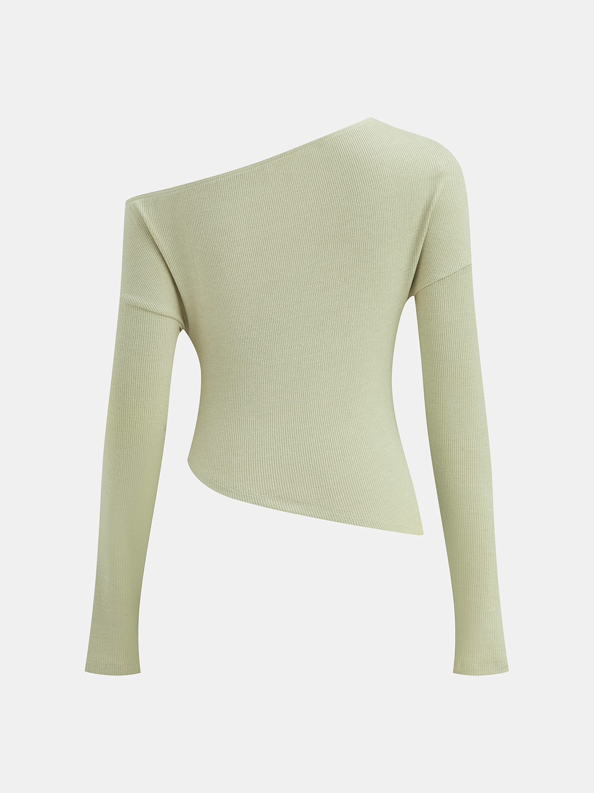Ensemble top asymétrique en maille à fleurs brodées de sequins et jupe