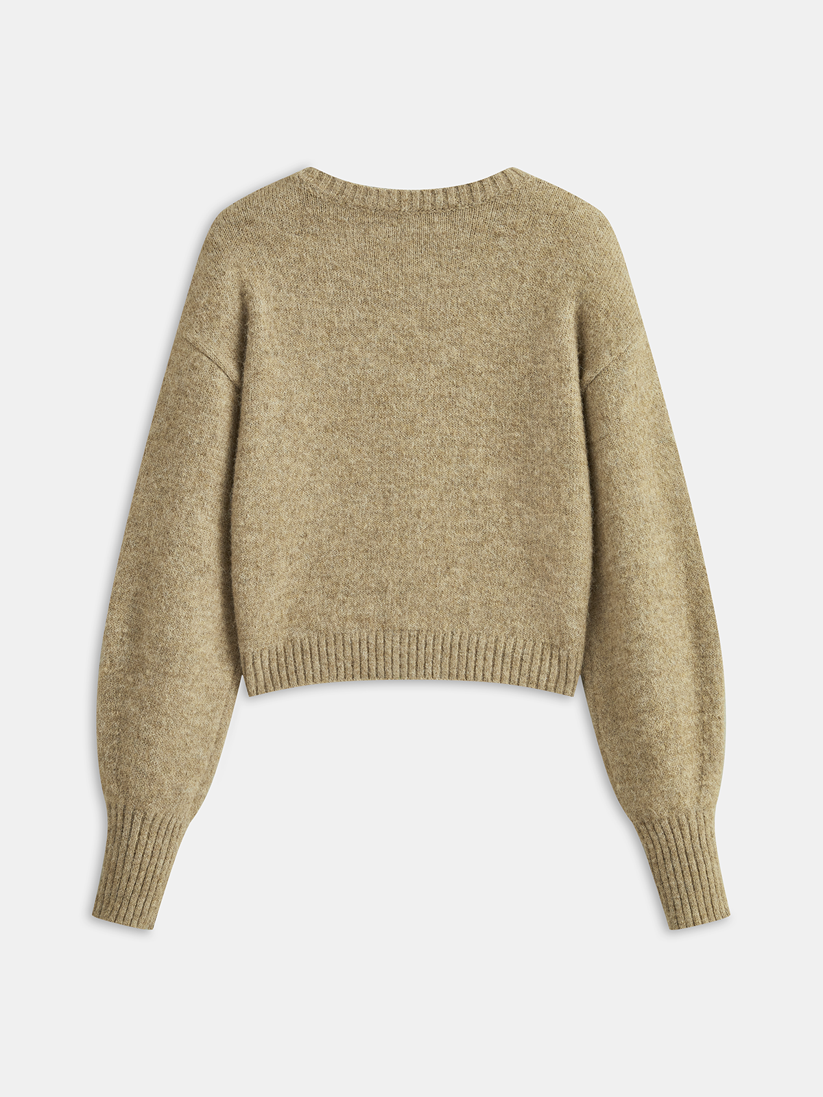 Triangle Button Wool Blend Cardigan