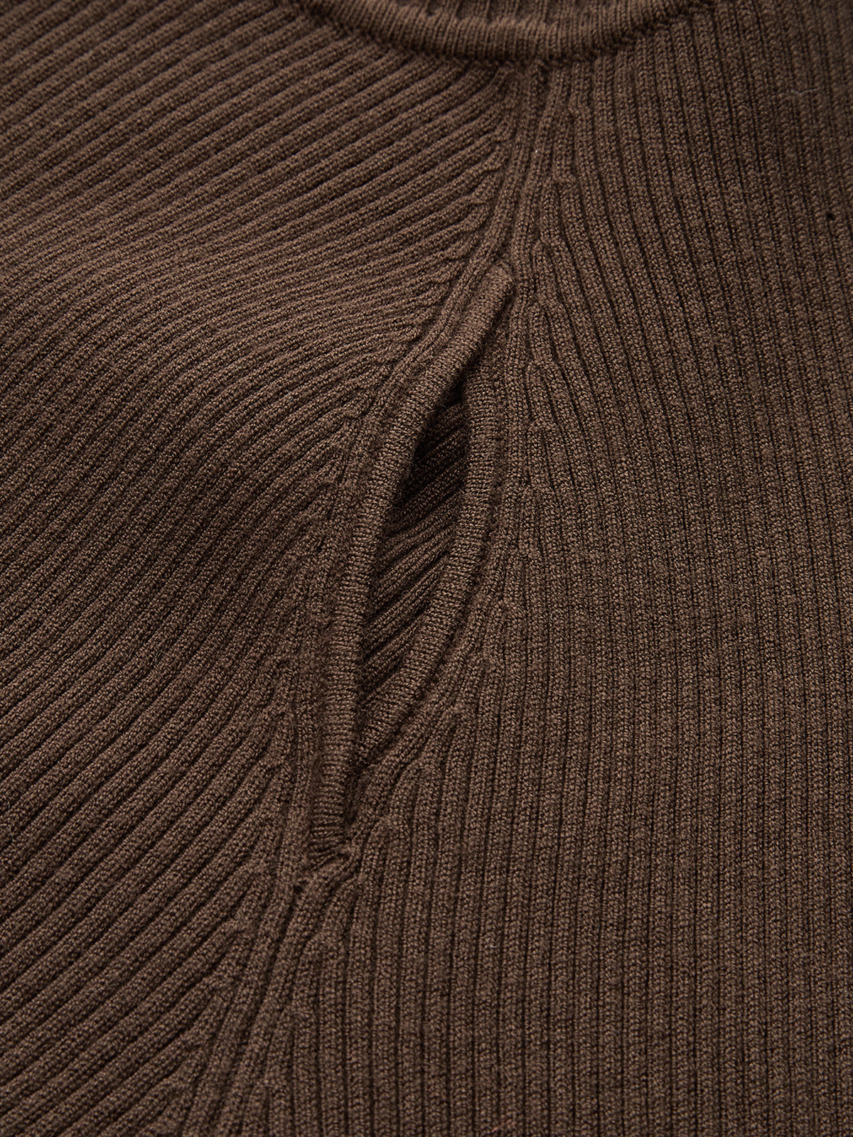 Slim Fit Cut-Out Long Sleeve Top