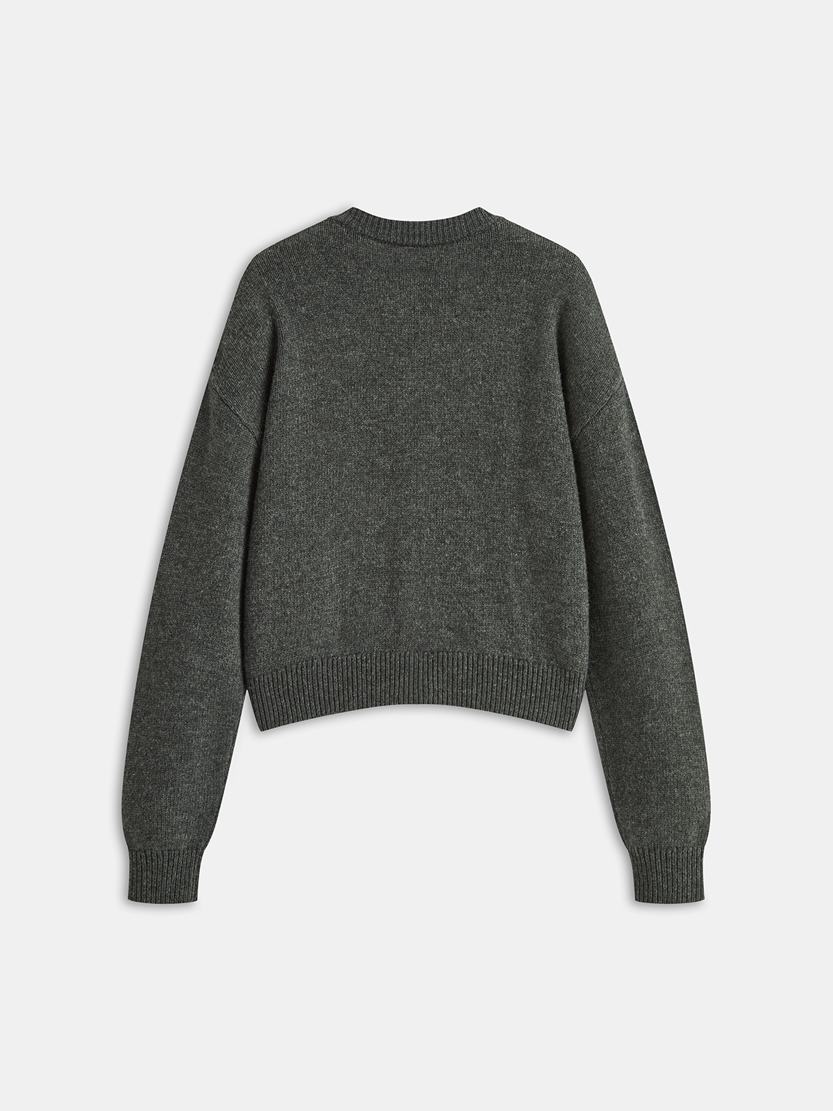 Floral Embroidery Wool Blend Cardigan