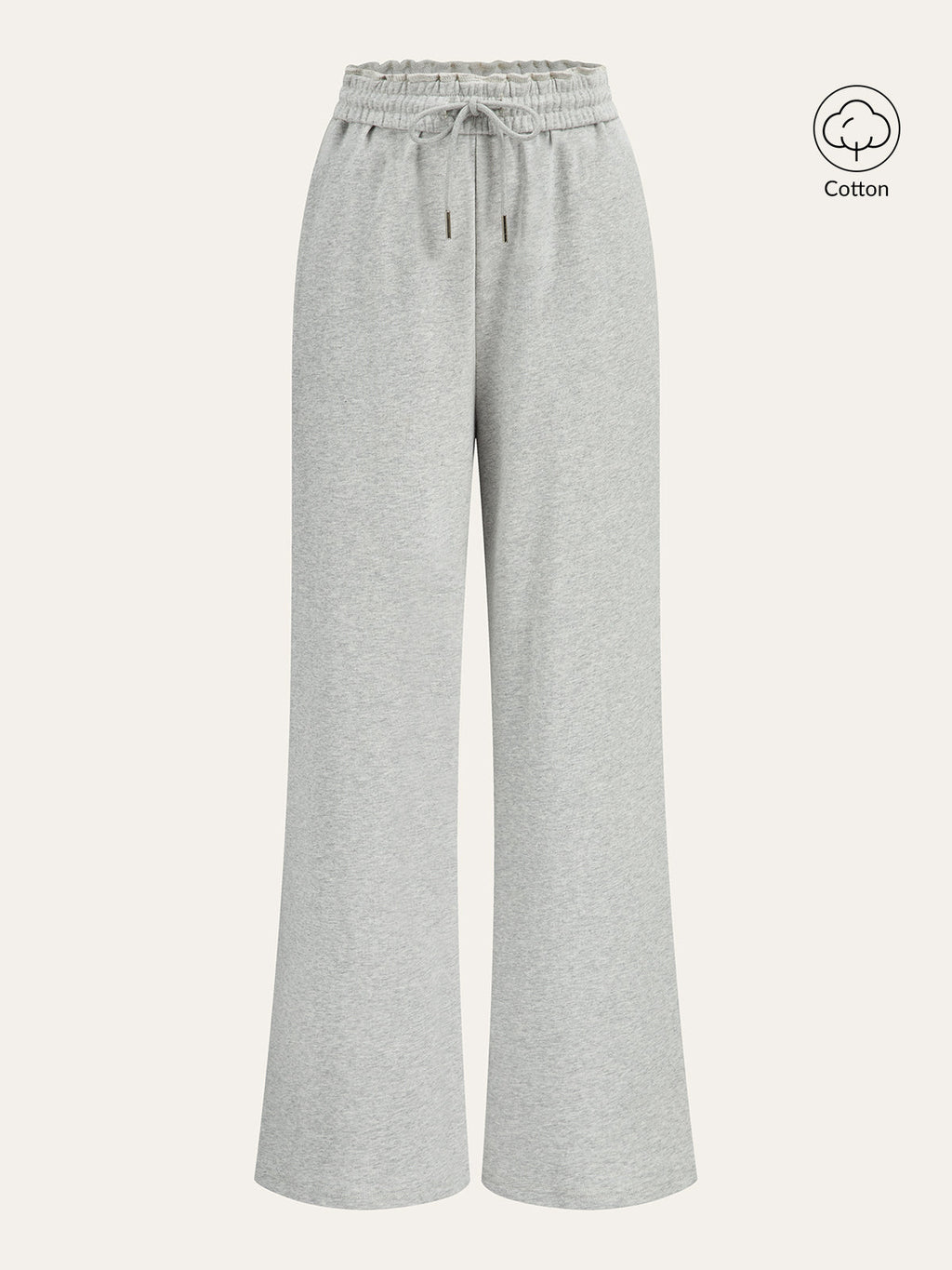 Pantalon de survêtement droit en mélange de coton
