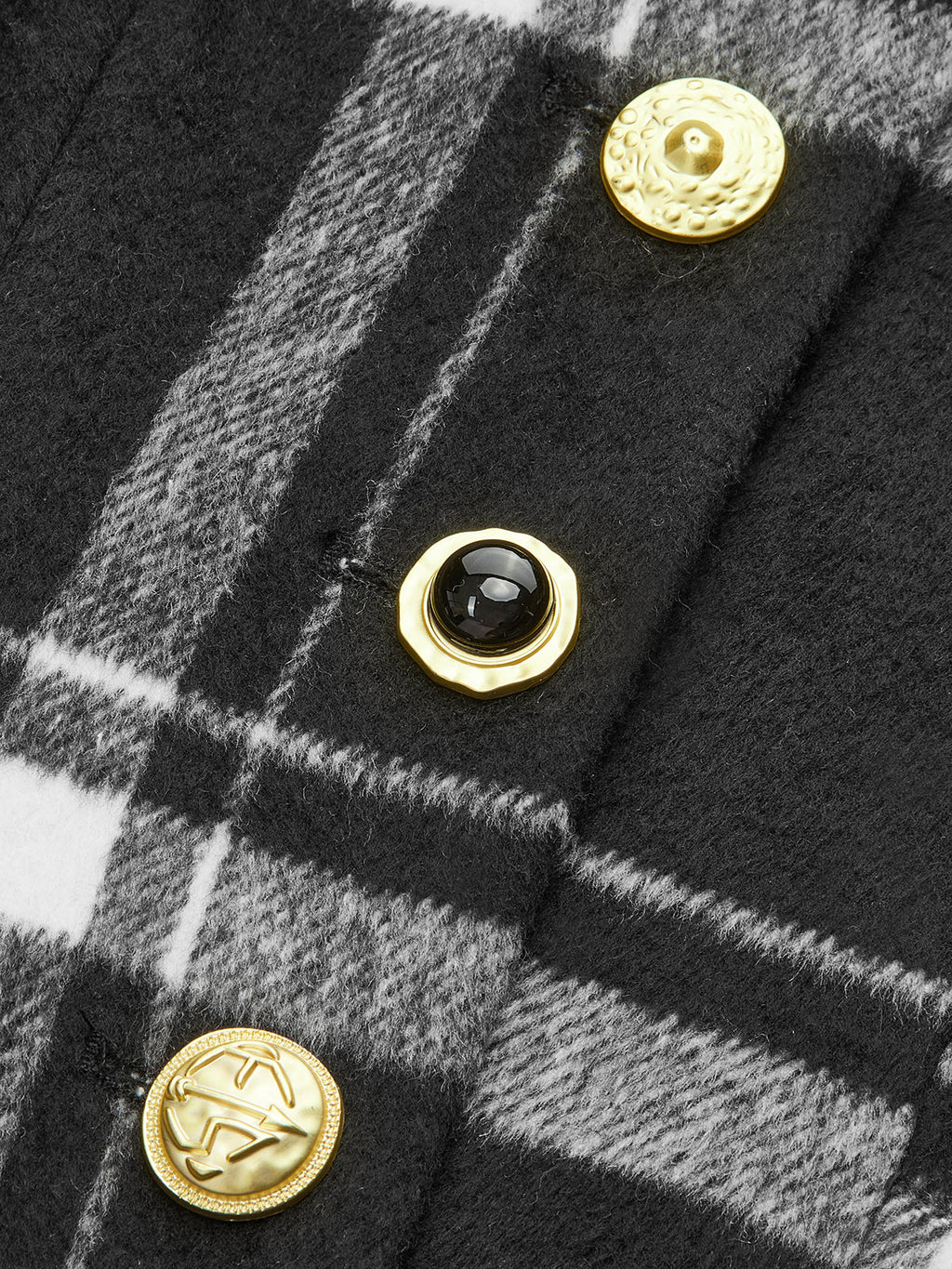 Blazer aus Wolle-Mix mit Karomuster