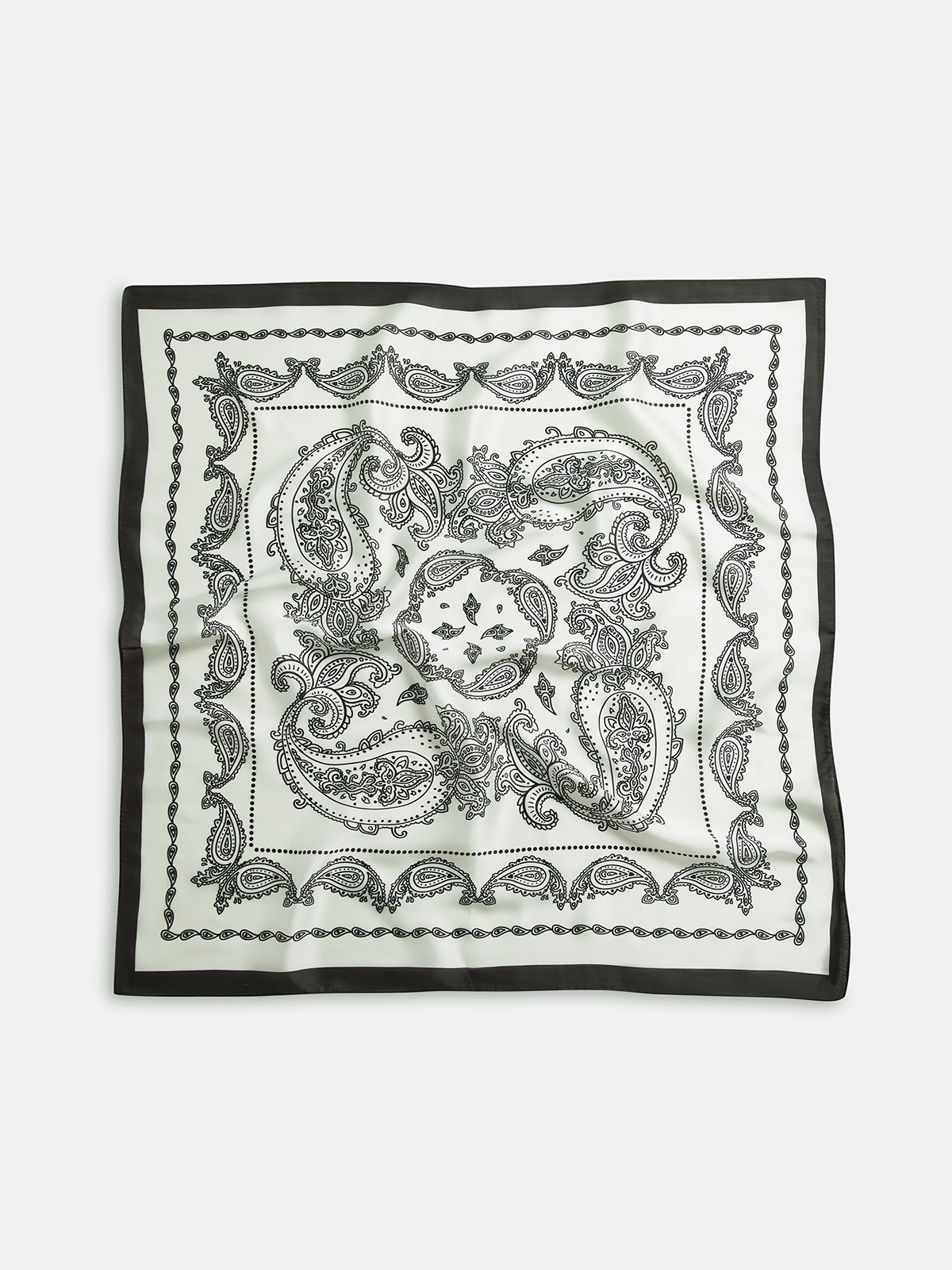 Paisley Print Square Scarf