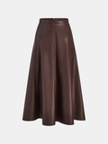 PU A-Linien Rock mit mittlerer Taille