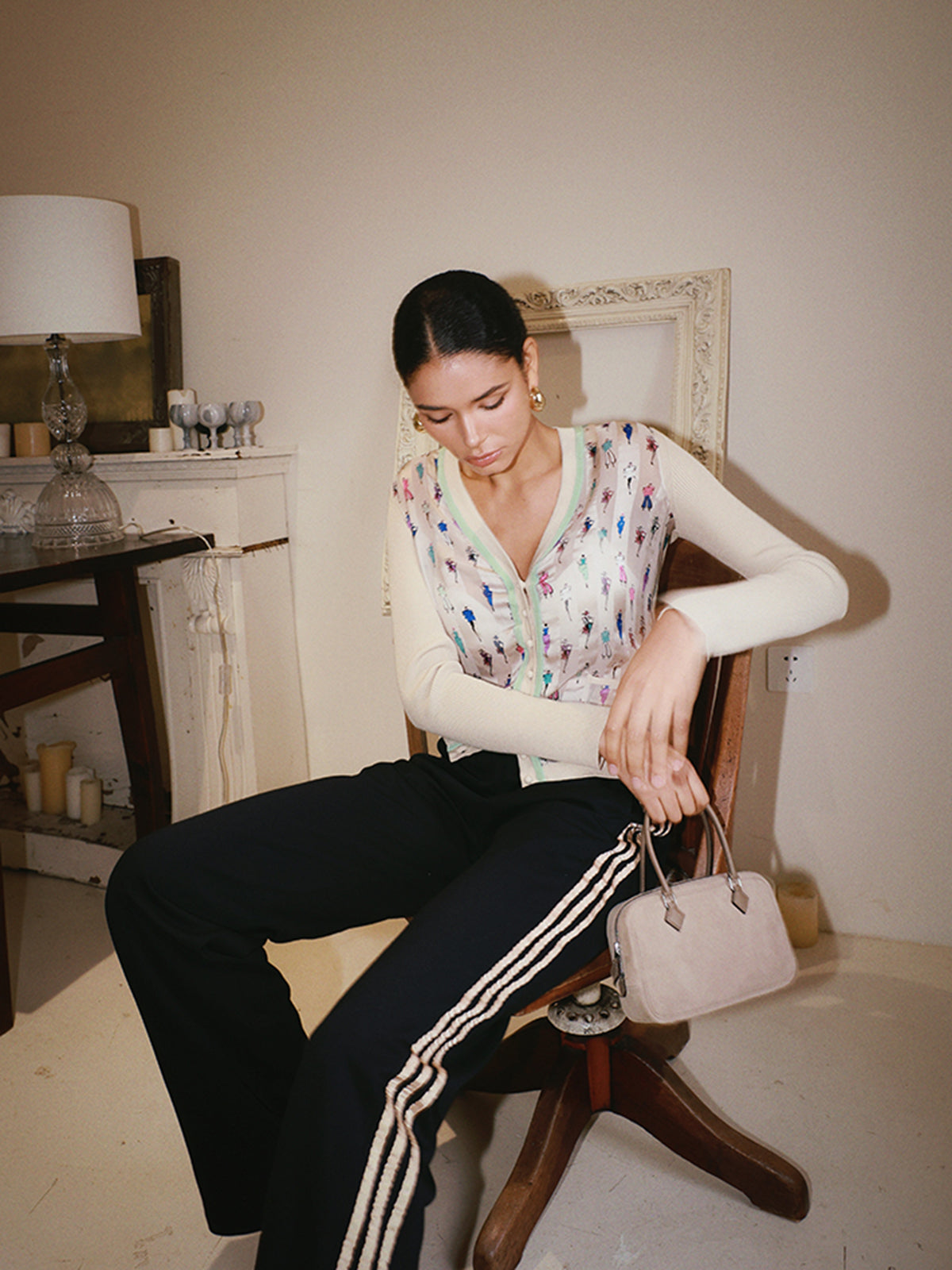 Side Striped High-Waist Pants