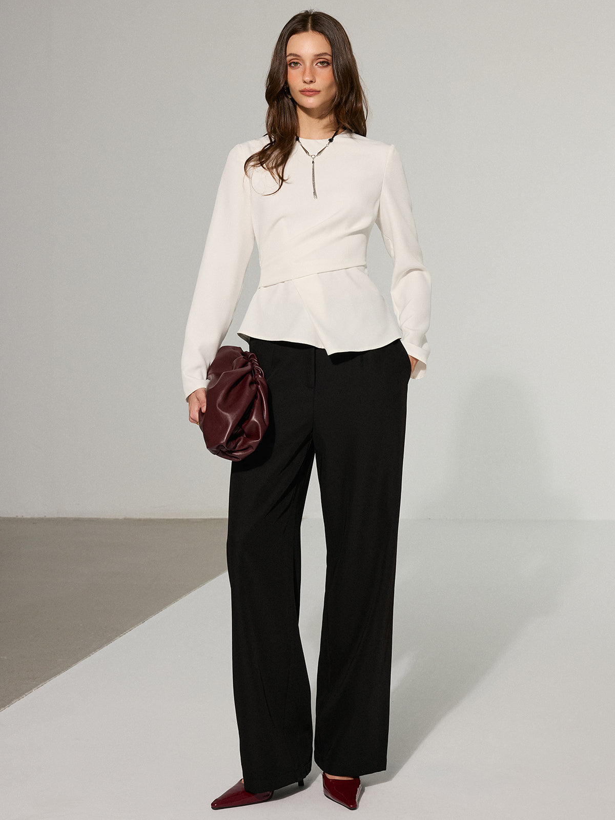 Asymmetric Peplum T-Shirt