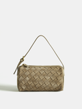 Sac bandoulière en similicuir PU dépoli tressé