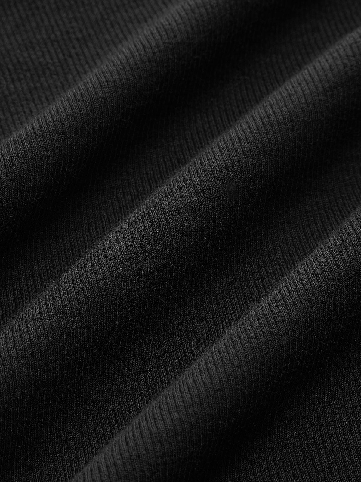 Polo V-Neck Ribbed Cotton Blend T-Shirt