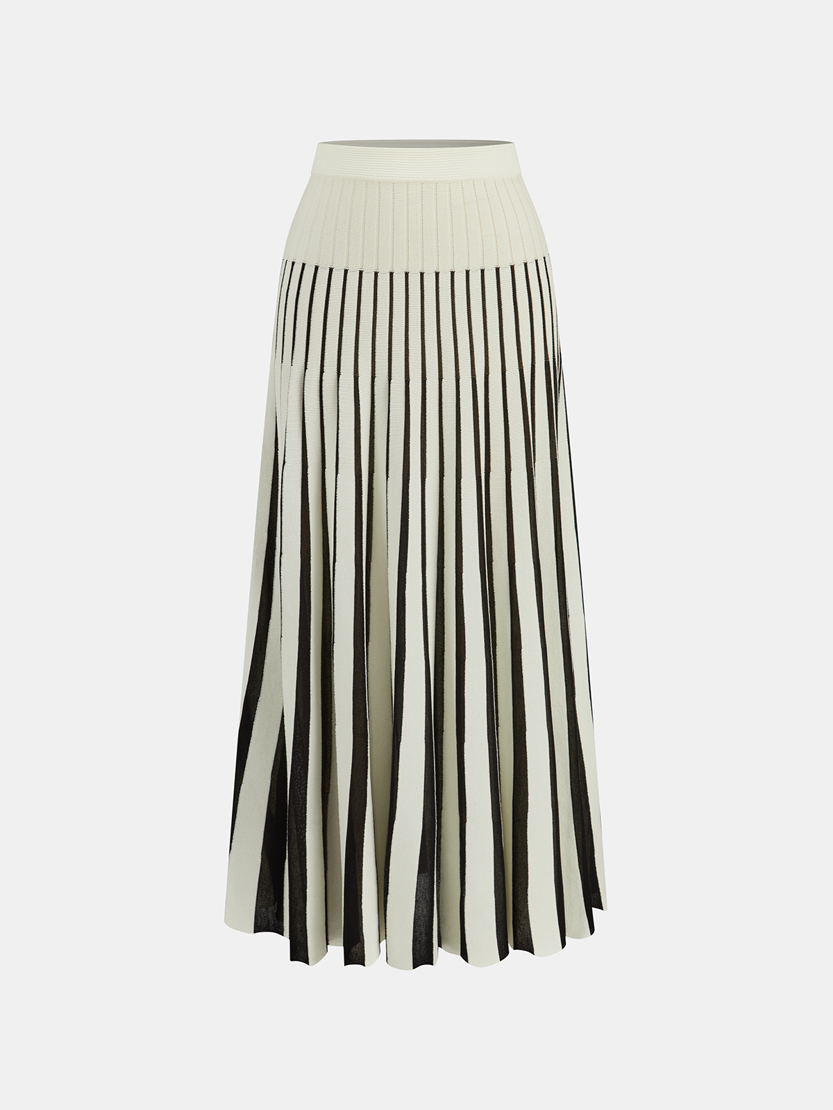 Sleeveless Top and Striped Maxi Skirt Set